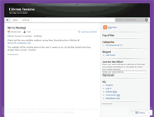 Tablet Screenshot of librumincurso.wordpress.com