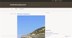 Desktop Screenshot of freshinformationever.wordpress.com