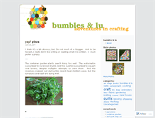 Tablet Screenshot of bumblesandlu.wordpress.com