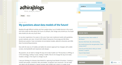 Desktop Screenshot of adhirajblogs.wordpress.com