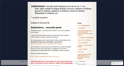 Desktop Screenshot of italianiamo.wordpress.com