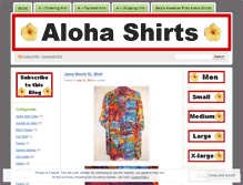 Tablet Screenshot of hawaiianprintalohashirts.wordpress.com