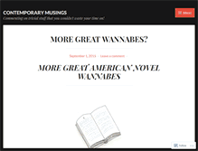 Tablet Screenshot of contemporarymusings.wordpress.com