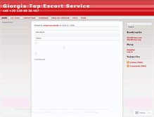 Tablet Screenshot of giorgiaescort.wordpress.com