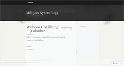 Desktop Screenshot of millijors.wordpress.com