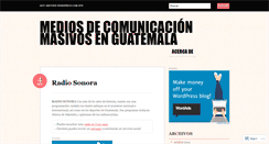 Desktop Screenshot of comunicacionenguate.wordpress.com