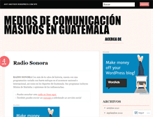 Tablet Screenshot of comunicacionenguate.wordpress.com