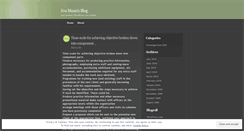 Desktop Screenshot of evamann.wordpress.com