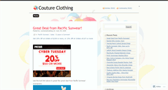 Desktop Screenshot of coutureclothing.wordpress.com