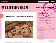 Tablet Screenshot of mylittlevegan.wordpress.com