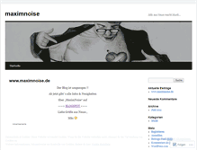 Tablet Screenshot of maximnoise.wordpress.com