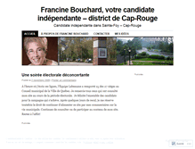 Tablet Screenshot of francinebouchard.wordpress.com