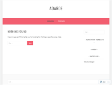 Tablet Screenshot of adarde.wordpress.com