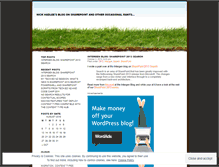 Tablet Screenshot of nickhadlee.wordpress.com