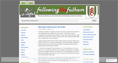 Desktop Screenshot of followingthefulham.wordpress.com