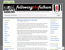 Tablet Screenshot of followingthefulham.wordpress.com