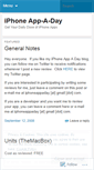 Mobile Screenshot of iphoneappaday.wordpress.com