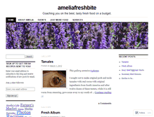 Tablet Screenshot of ameliafreshbite.wordpress.com