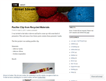 Tablet Screenshot of greatideamill.wordpress.com
