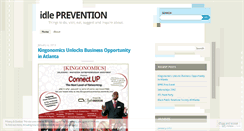 Desktop Screenshot of idleprevention.wordpress.com
