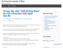 Tablet Screenshot of kinhdoanhcongnghe.wordpress.com