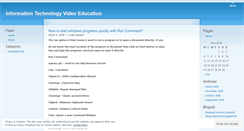 Desktop Screenshot of iteducationvideo.wordpress.com