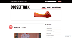 Desktop Screenshot of closettalk.wordpress.com