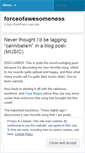 Mobile Screenshot of forceofawesomeness.wordpress.com