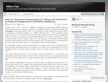 Tablet Screenshot of minerx.wordpress.com