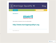 Tablet Screenshot of marriageequalityri.wordpress.com