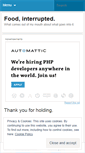 Mobile Screenshot of foodinterrupted.wordpress.com