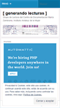 Mobile Screenshot of generandolecturas.wordpress.com