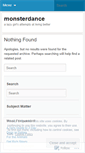 Mobile Screenshot of monsterdance.wordpress.com