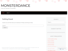 Tablet Screenshot of monsterdance.wordpress.com