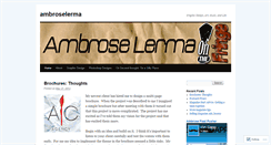 Desktop Screenshot of ambroselerma.wordpress.com