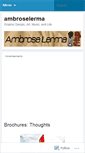 Mobile Screenshot of ambroselerma.wordpress.com