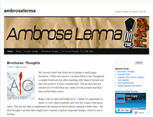 Tablet Screenshot of ambroselerma.wordpress.com