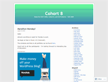 Tablet Screenshot of cohort8.wordpress.com