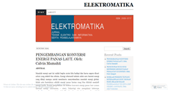 Desktop Screenshot of jurnalelektro.wordpress.com