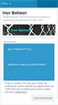 Mobile Screenshot of ironballoon.wordpress.com