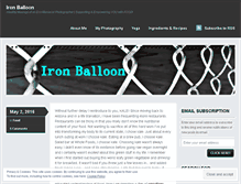 Tablet Screenshot of ironballoon.wordpress.com