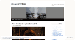 Desktop Screenshot of irinagabianivideos.wordpress.com