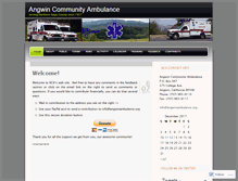 Tablet Screenshot of angwinambulance.wordpress.com