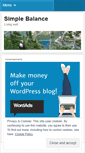 Mobile Screenshot of livesimplebalance.wordpress.com