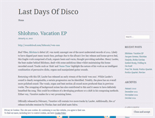 Tablet Screenshot of lastdaysofdisco99.wordpress.com