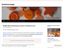 Tablet Screenshot of lavieenorange.wordpress.com