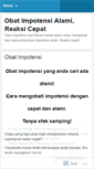 Mobile Screenshot of jualobatimpotensi.wordpress.com