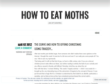 Tablet Screenshot of howtoeatmoths.wordpress.com