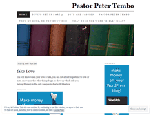 Tablet Screenshot of peter8081.wordpress.com