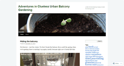 Desktop Screenshot of cluelessurbangardening.wordpress.com